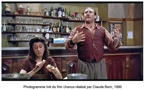 Photogramme tiré du film Uranus réalisé par Claude Berri, 1990