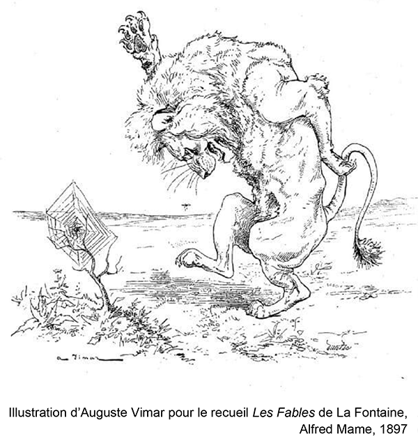 Illustration d’Auguste Vimar pour le recueil Les Fables de La Fontaine